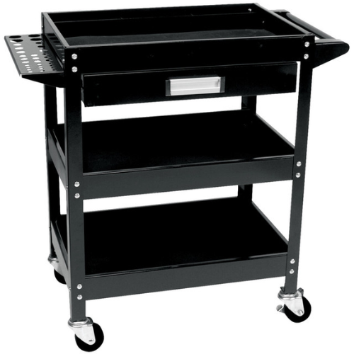 3 Shelf Utility Cart w/Drawer