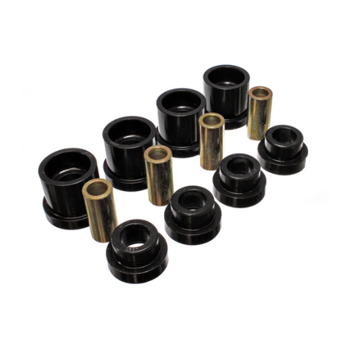 Sub-Frame Bushing Set, Black, Rear, Must Reuse Existing Outer Metal Shell And All Metal Parts, Performance Polyurethane