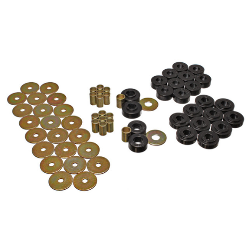 Body Mount Set, Black, Performance Polyurethane