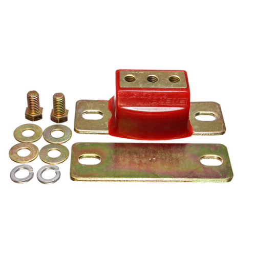 Transmission Mount, Red, Zinc Finish, Performance Polyurethane