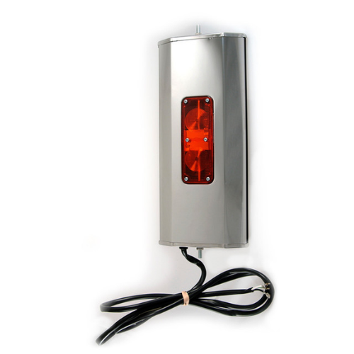 Mirror,7″X16″,Ss,Wc W/Clrance Light,Htd