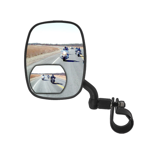 Auto Drive 4 in. x 5-1/2 in. RV and Truck Blind Spot Mirror Black, 72224RV